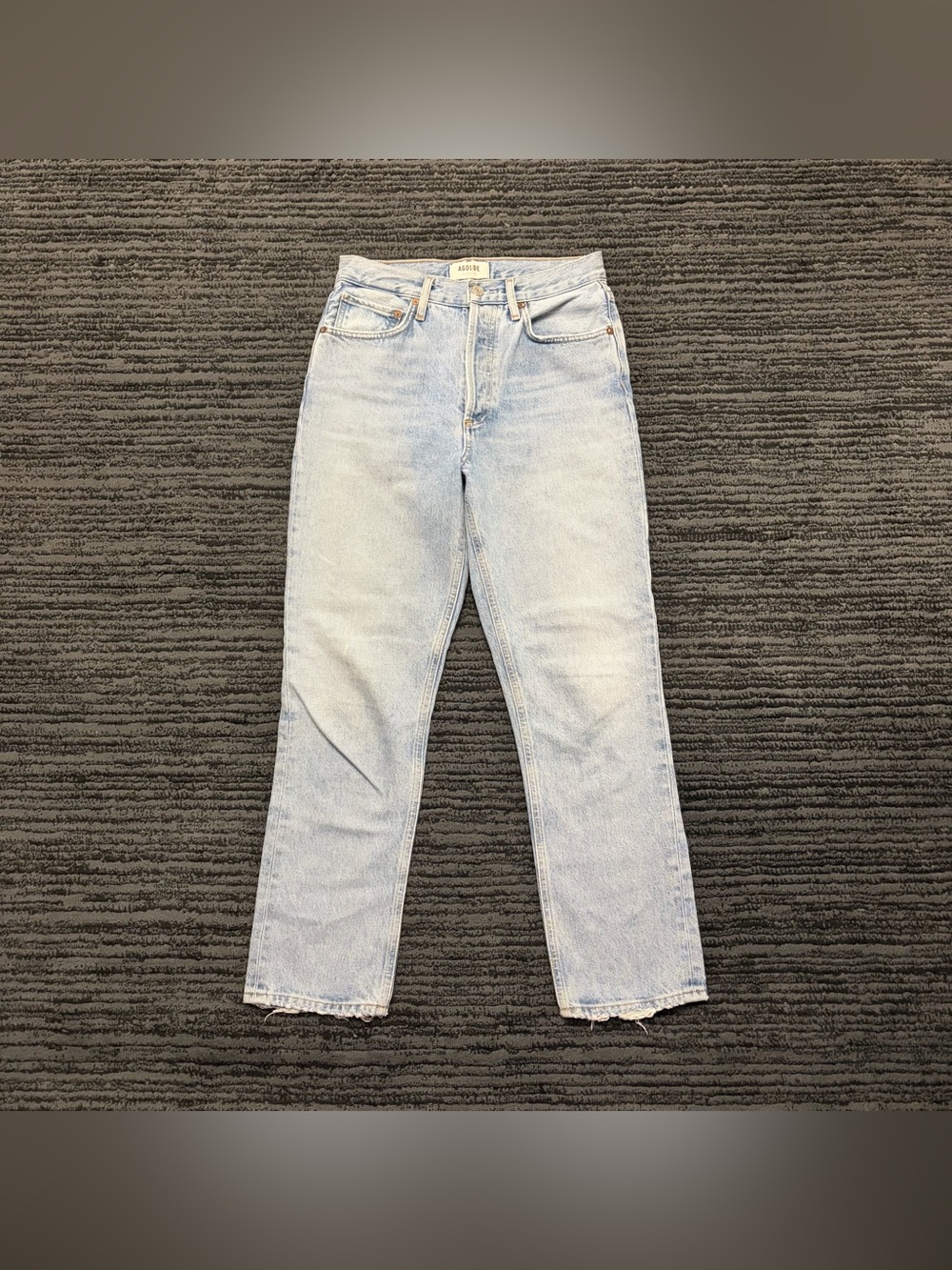 AGOLDE Riley straight leg crop denim jeans
